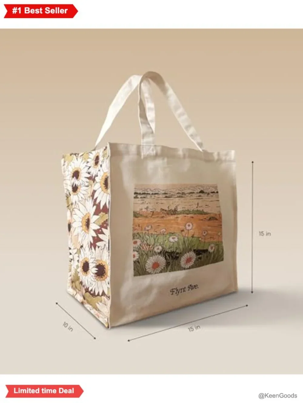 Extra Large Heavy Duty Canvas Tote Bag 2 Pack Reusable Grocery Shopping Bag